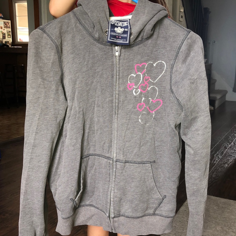 Size Medium vintage VS Pink hoodie.